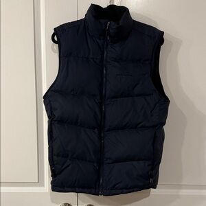 Lightly worn Eddie Bauer Dark Blue Quilted Vest size S
